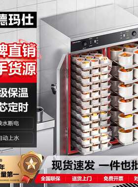 徳玛仕24盘商用蒸饭柜大型蒸箱设备全自动蒸饭车企业食堂双门蒸房