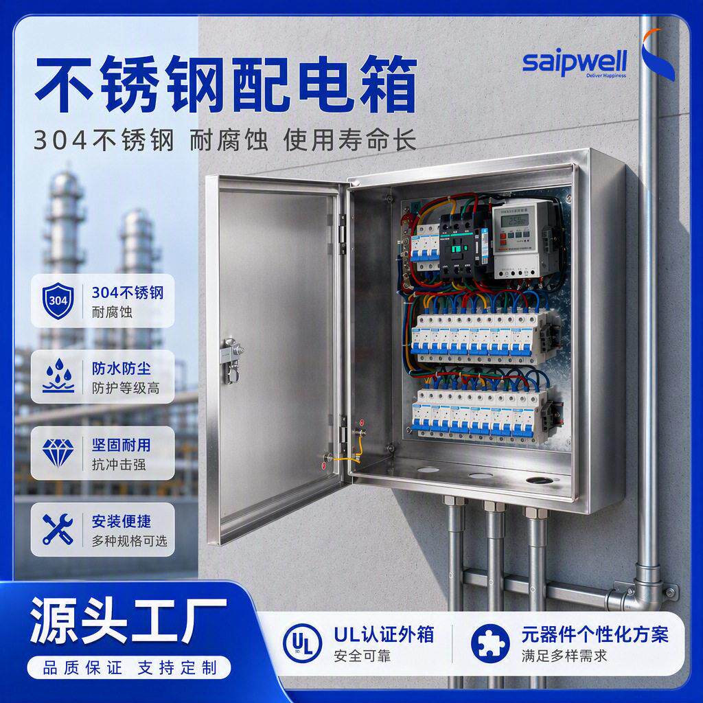 UL空箱配电箱户外金属照明变频控制柜开关低压配电箱IP66金属箱