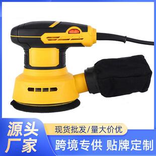 【折扣价】跨境125mm无尘自吸电动圆盘砂纸磨砂机木材家具打磨机
