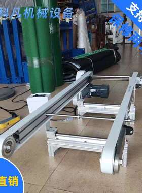 无边宽度可调栽双列同步带顶升移机小型桌面CRZ输框送机流水线传