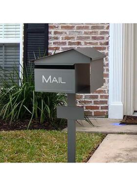 #1056澳洲立杆式邮箱别墅信箱室外邮筒花园装饰信报箱户外