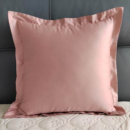 60支纯棉65x65卧室正方形抱枕套60cm45*50床头全棉大靠背垫不含芯