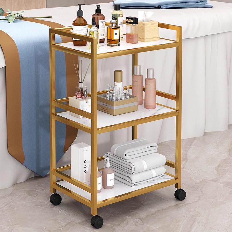 美容院小推车美甲美睫用车护肤收纳理发移动手推车纹绣仪器工具车