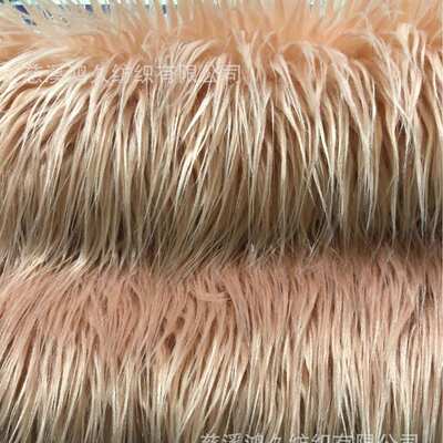 渐变色提花长毛绒面料 滚束毛 萝卜丝绒 滩羊毛 女装抱枕靠垫布料