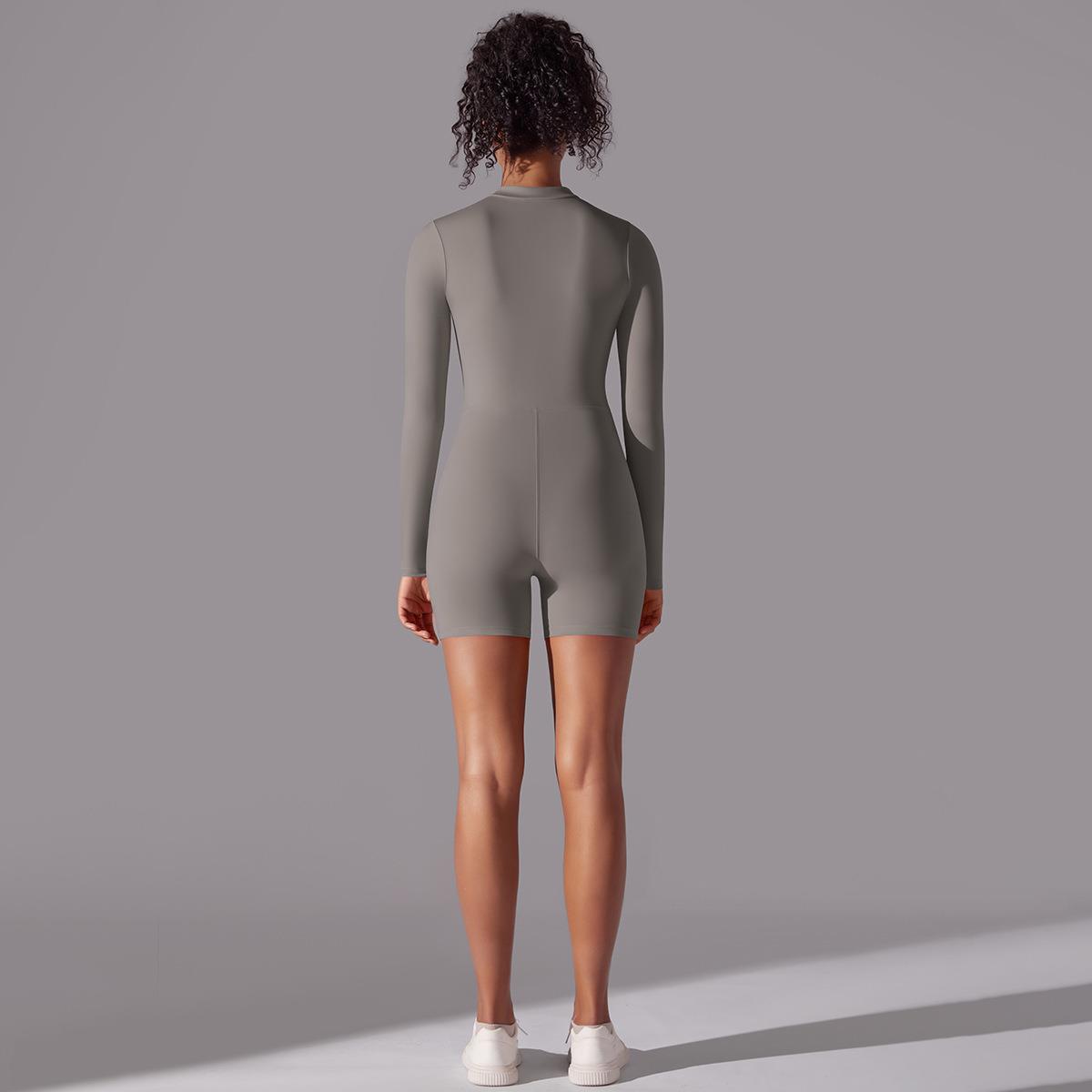 jumpsuit and jumpsuit collar shorts elastic running high