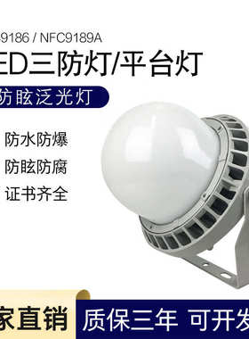 NFC9186LED三防平台灯泛光灯防爆灯NFC9189A通路灯电厂发电站灯
