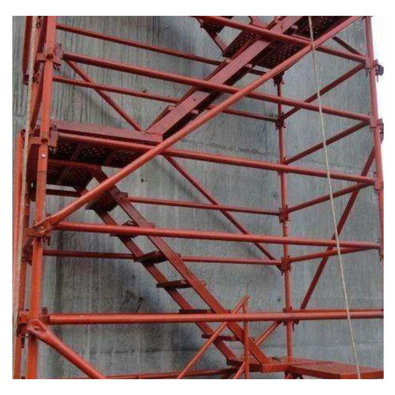 安全爬梯桥梁施工框架箱式基坑梯笼香蕉式地铁高墩柱施工安全爬梯