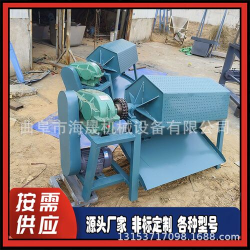 工艺石木材六角打磨机去氧化层除锈机铁件八角滚筒抛光机