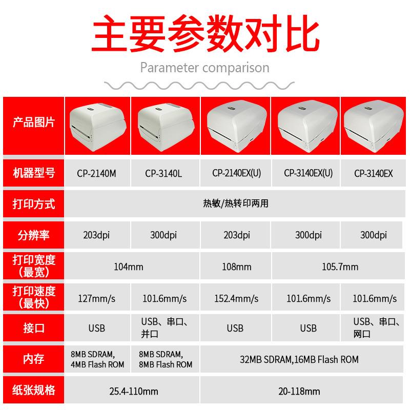 A标RGOX象CP-CP-2140M2140MEX/立1340L条码不干胶签打印机碳带打