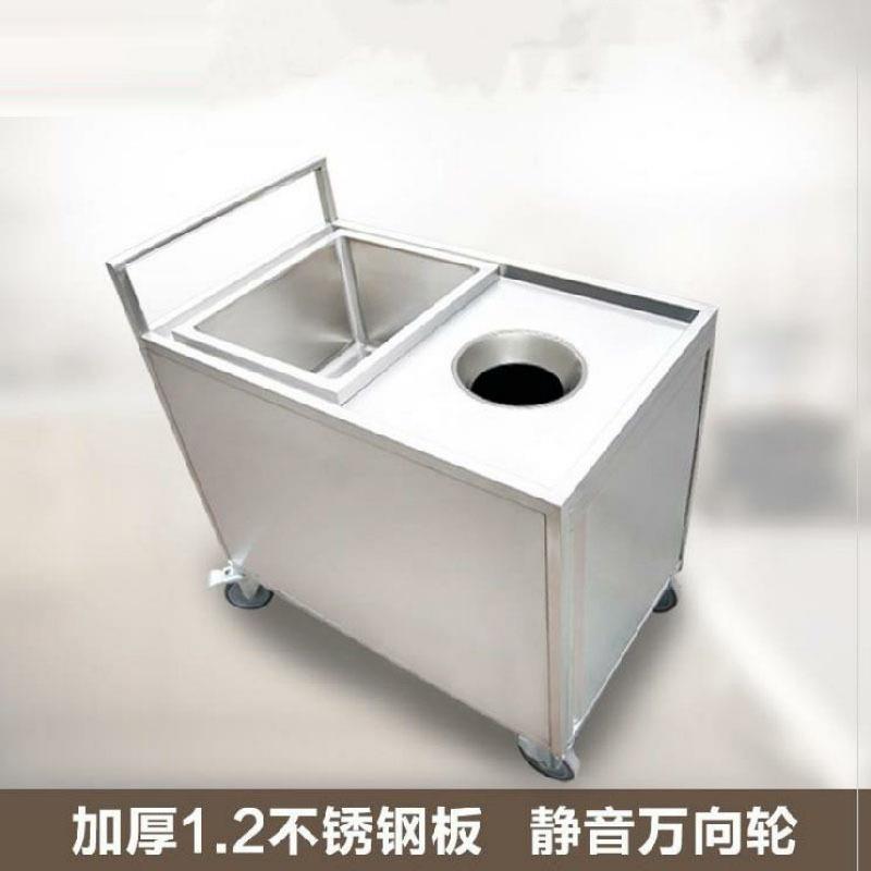 奥华商用不锈钢收残车食堂饭店收餐车餐具收集车泔水车厨余垃圾收