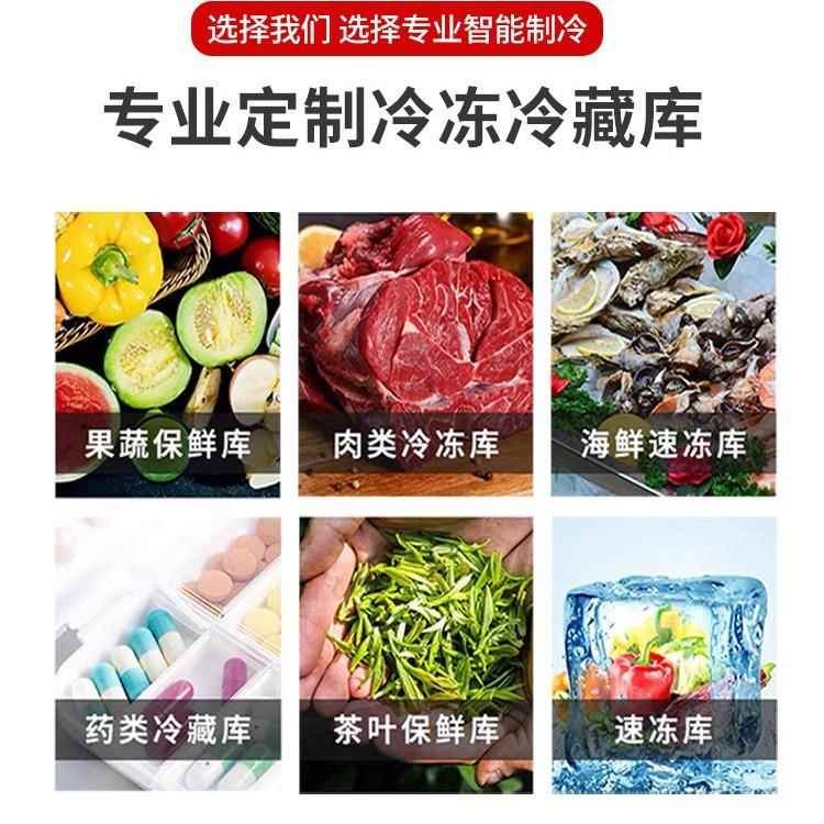 冰方鲜后补式库展示冷藏立冷冻柜商花用玻璃门冷库冷226全套设备