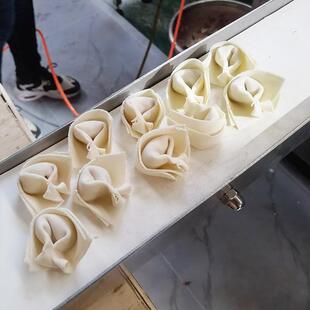 新款元宝馄饨机全自动仿手工抄手机食堂商用扁肉云吞成型机扁食机