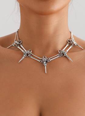 Bird Skull Neck Chain Evil Skull 鸟头骨颈炼 邪恶骷髅 异教徒