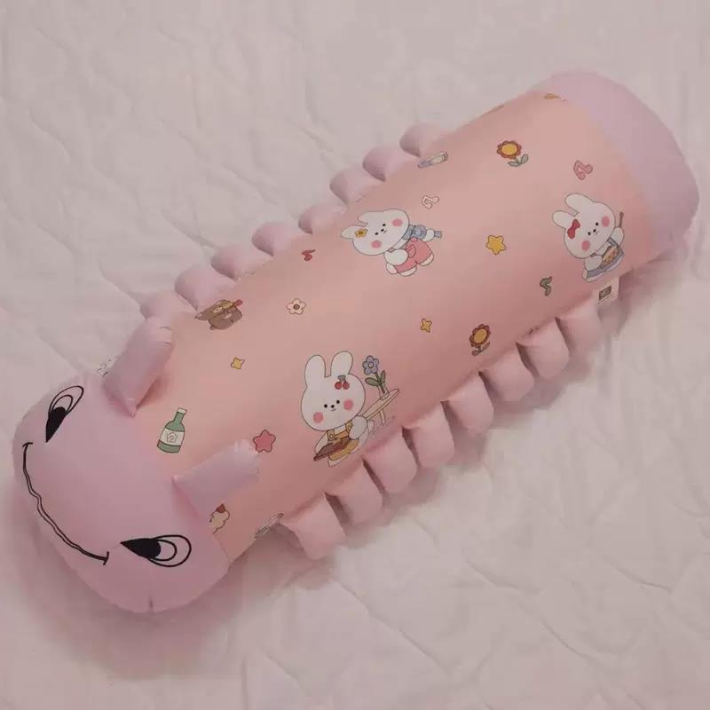 高档毛毛虫抱枕娃娃觉可睡爱床上长条女等身男生儿童卡通枕芯可侧