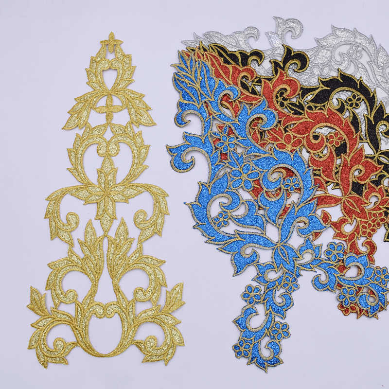 新品 金银花纹刺绣布贴新疆舞大摆裙装饰贴花火焰图案 4728#烫花,居家布艺,布贴,淘宝优惠券,粉丝福利购,淘宝优惠卷