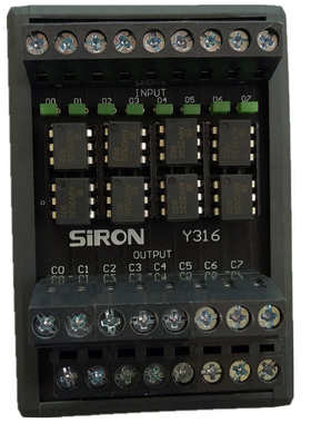 Y316胜蓝SiRON光耦隔离型直流固态继电器模块Y316-P端子台Y316-5V