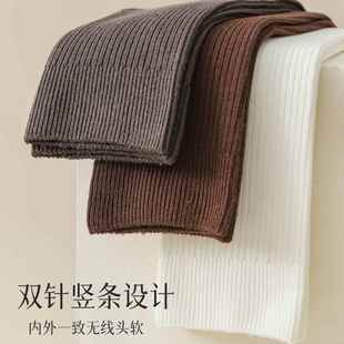 压力小腿袜子女士春秋款 微压jk高筒半截袜灰色显瘦防下滑长筒棉袜