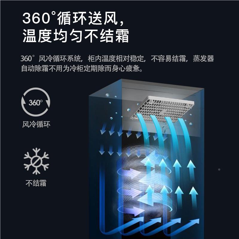 立式风冷冰柜STL-GP36商用店店 饭保酒鲜冰箱 1600升六门冷冻高身