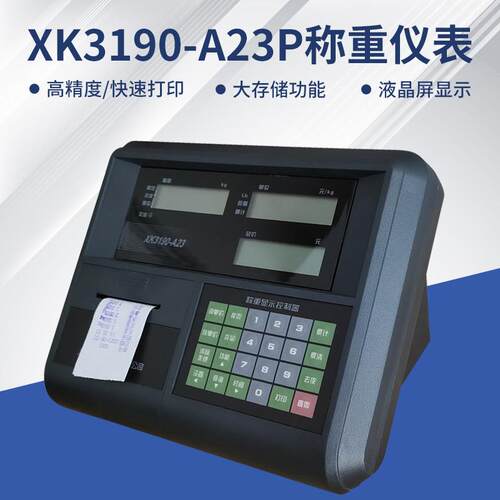 耀华XK3190-A23P称重仪表落地台秤A23P仪表计价打印电子秤显示器