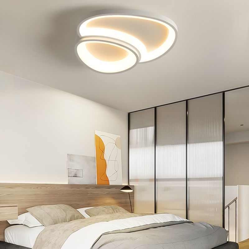 红新款吸顶灯卧室年灯灯卧网书房北欧房间主风灯现代简约2023奶油