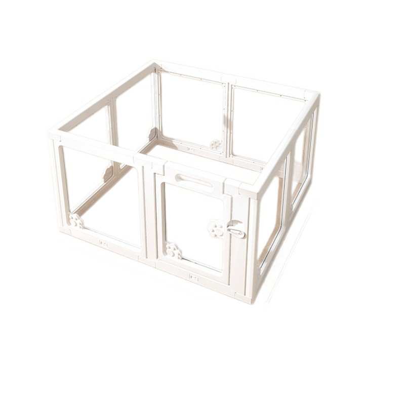 亚克力透明狗狗围栏宠物室内狗笼中小型犬栅栏比熊泰迪围挡防越狱