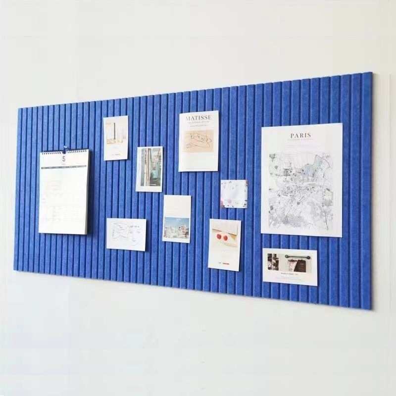 毛毡展示板竖条纹凹槽墙围背景墙照片墙隔音板装饰毛毡板自粘墙贴