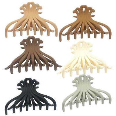6 Pcs Bathing Hair Clips for Thick Hair Large Claw Smooth