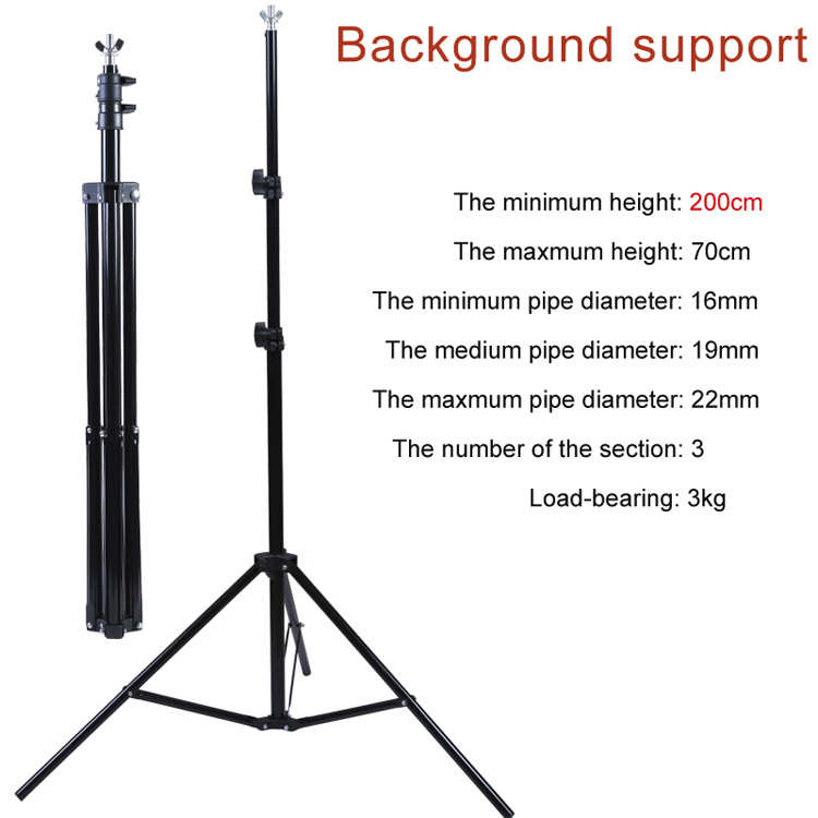 摄影背景套餐 2*2米背景架 金属支架 2*3米背景布 绿布 黑白幕布