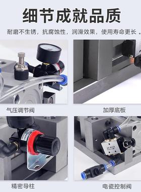 口重型6寸气动虎无品牌/钳具夹口平钳精机用铣床夹S雕DA气缸可调
