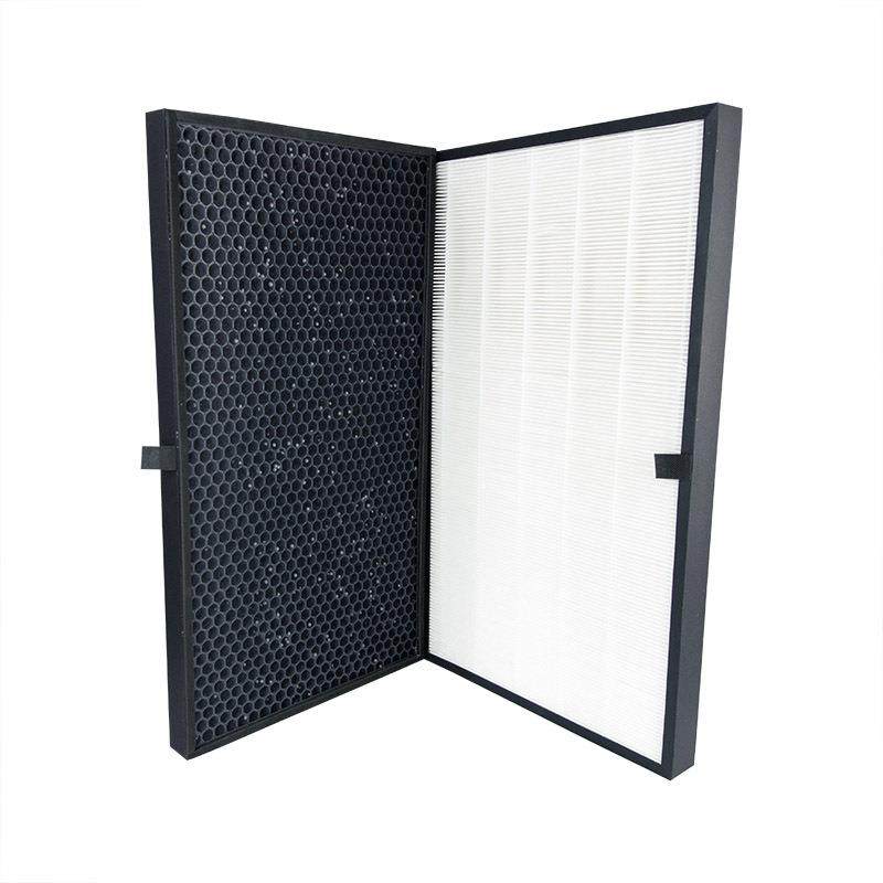 更换夏普KC-D61R空气净化器除PM2.5HEPA活性炭脱臭过滤器组合套件