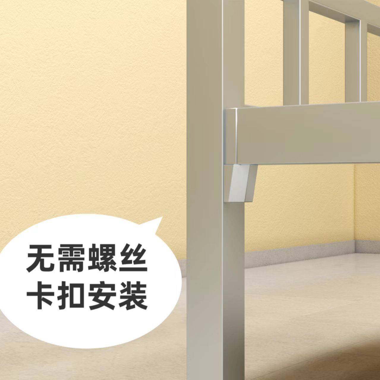 单人床单层床铁艺员工宿舍铁架床简易午休出租房拼接床成人儿童厂