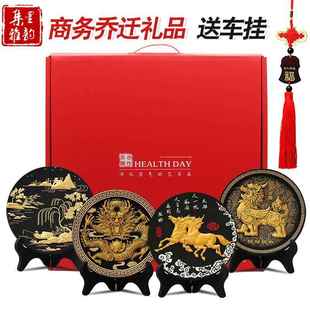 高档活性炭雕品工艺品创意家居迁装 饰摆件客电视柜酒柜小摆厅设乔