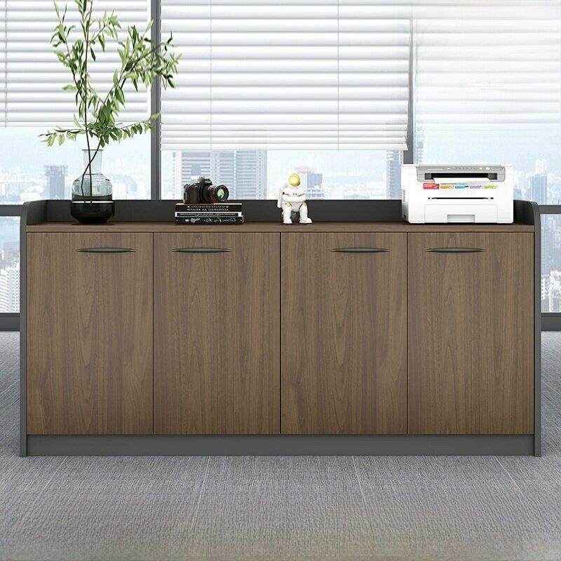 办公文件柜低柜木质可锁文件柜桌侧柜地板储物柜储物柜