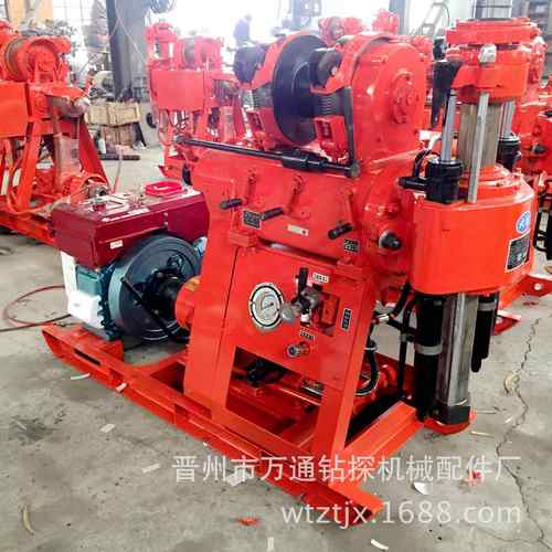 工程地质勘察钻探GK-180型自带泵勘探钻机岩心钻机打井机（常柴）