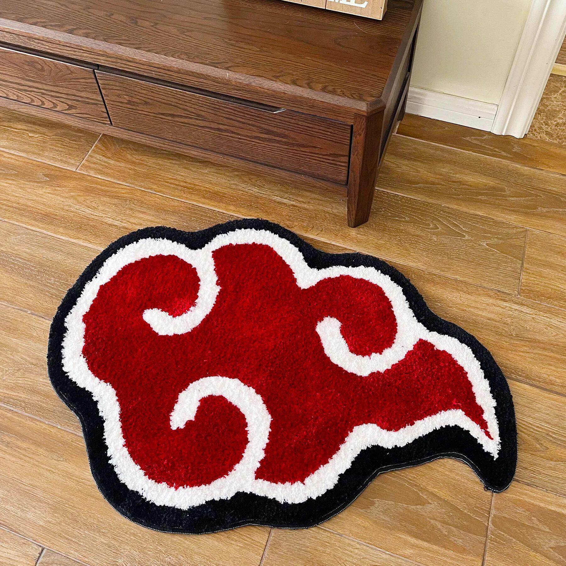 Japanese Anime Red Cloud Doormat Mat Anti-Slip Kitchen Bedro