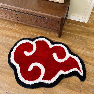 Japanese Anime Red Cloud Doormat Mat Anti-Slip Kitchen Bedro