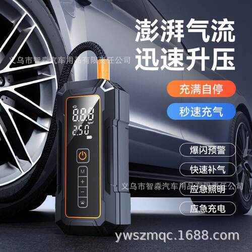 车载泵电动汽车泵 自动充停小轿车打气泵 汽车轮胎泵