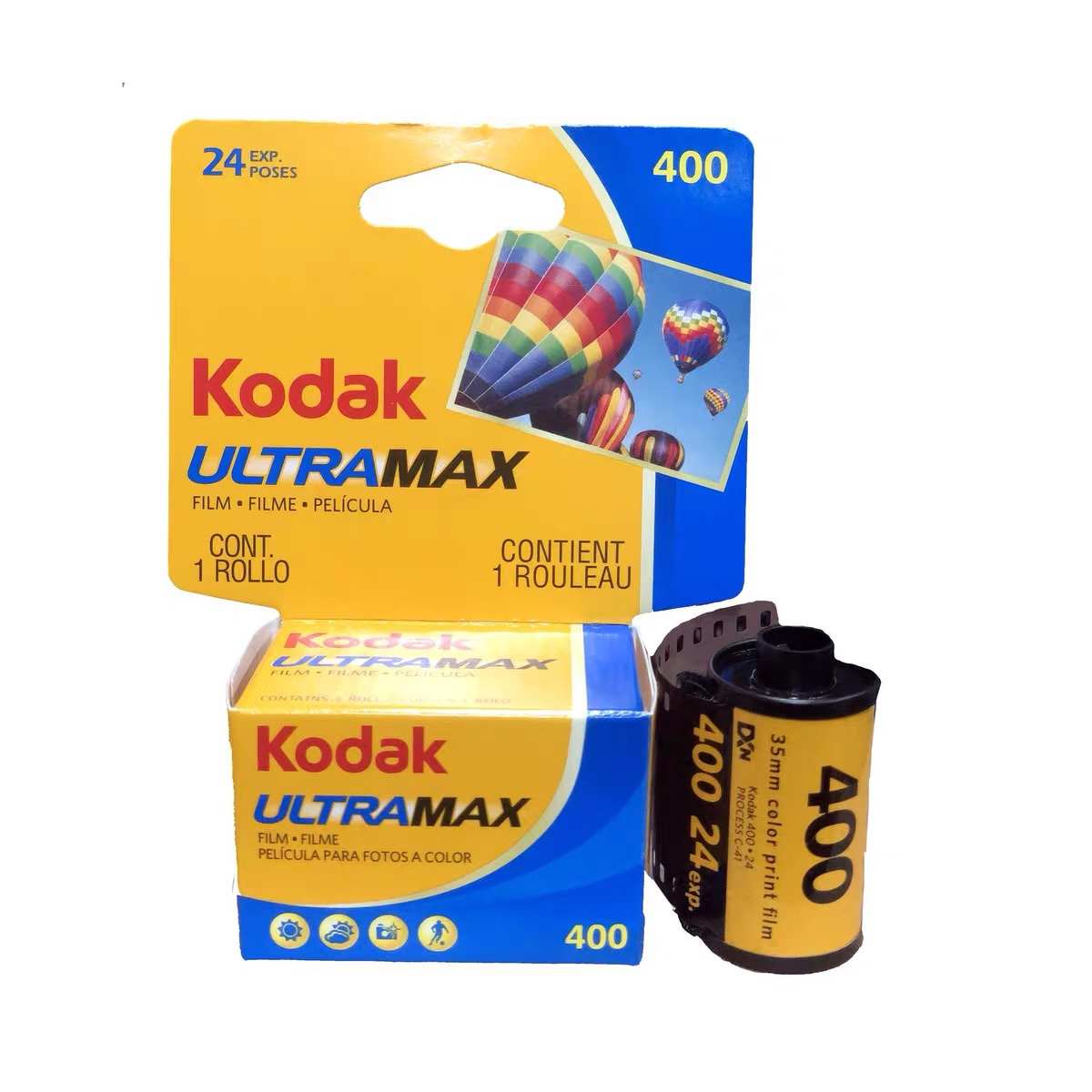 美国原装柯达135彩色负片胶卷kodak易拍200 ColorPlus全能人像金