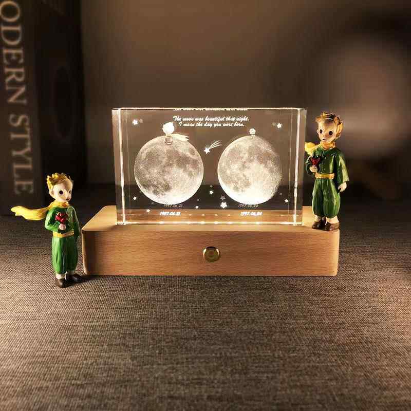 你出生那天的月亮礼品情侣生日礼物求婚高级感送闺蜜中秋浪漫男友