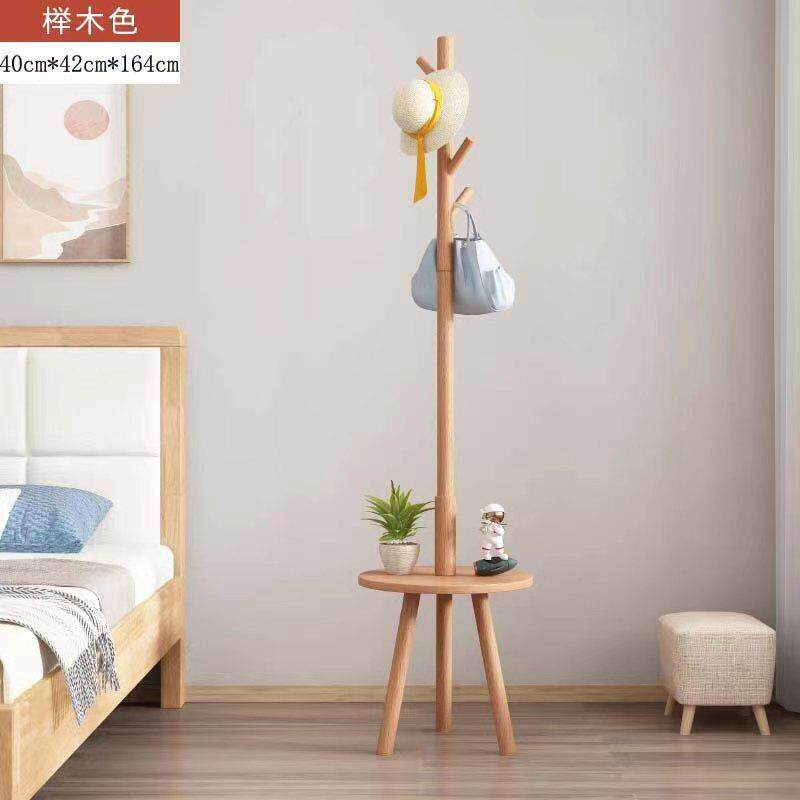 正品北欧实木衣帽架原简挂约落地款衣架木卧室家物用衣服包置网红