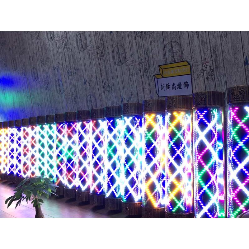 复古大半圆网红发廊标志灯美发转灯理发店灯