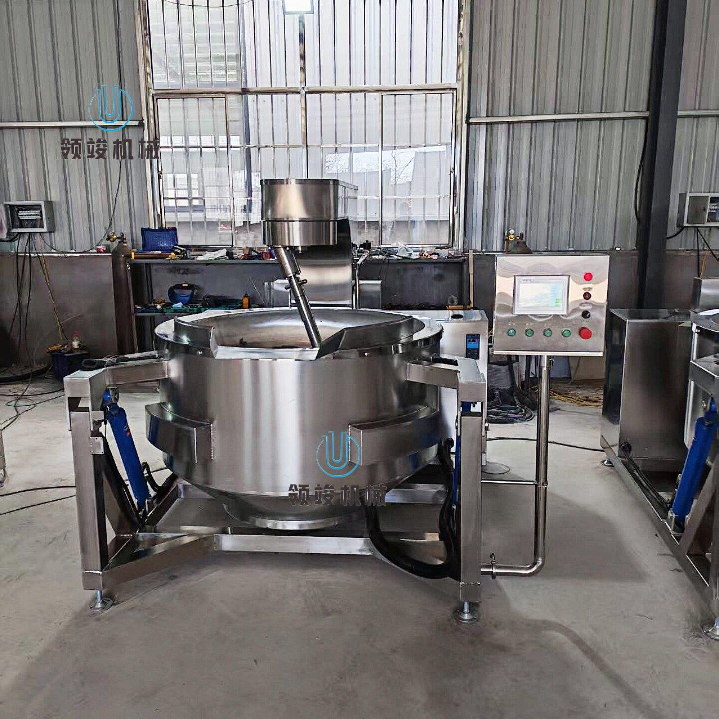 商用全自动行星搅拌炒锅高粘度酱料熬酱炒料机炒馅炒菜搅拌设备机
