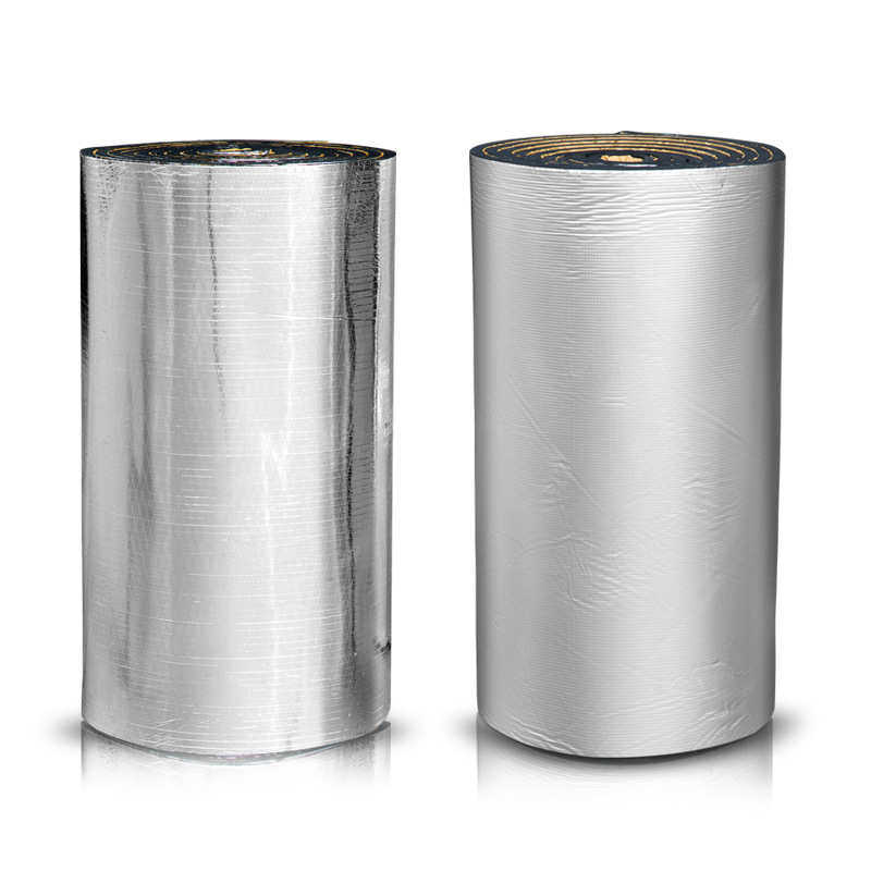 贴箔自粘橡塑隔热棉屋顶防晒保温板下水管道墙体隔音棉