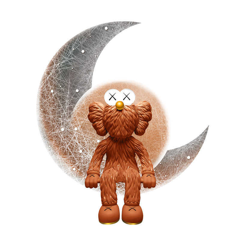 kaws客厅装饰画发光led灯氛围挂画现代轻奢沙发玄关走廊背景壁画,家居饰品,现代装饰画,淘宝优惠券,粉丝福利购,淘宝优惠卷