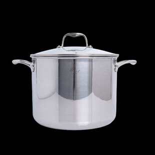 钢汤锅锅高深仕维28cm煮不锈钢锅卤三层乐涂层316无