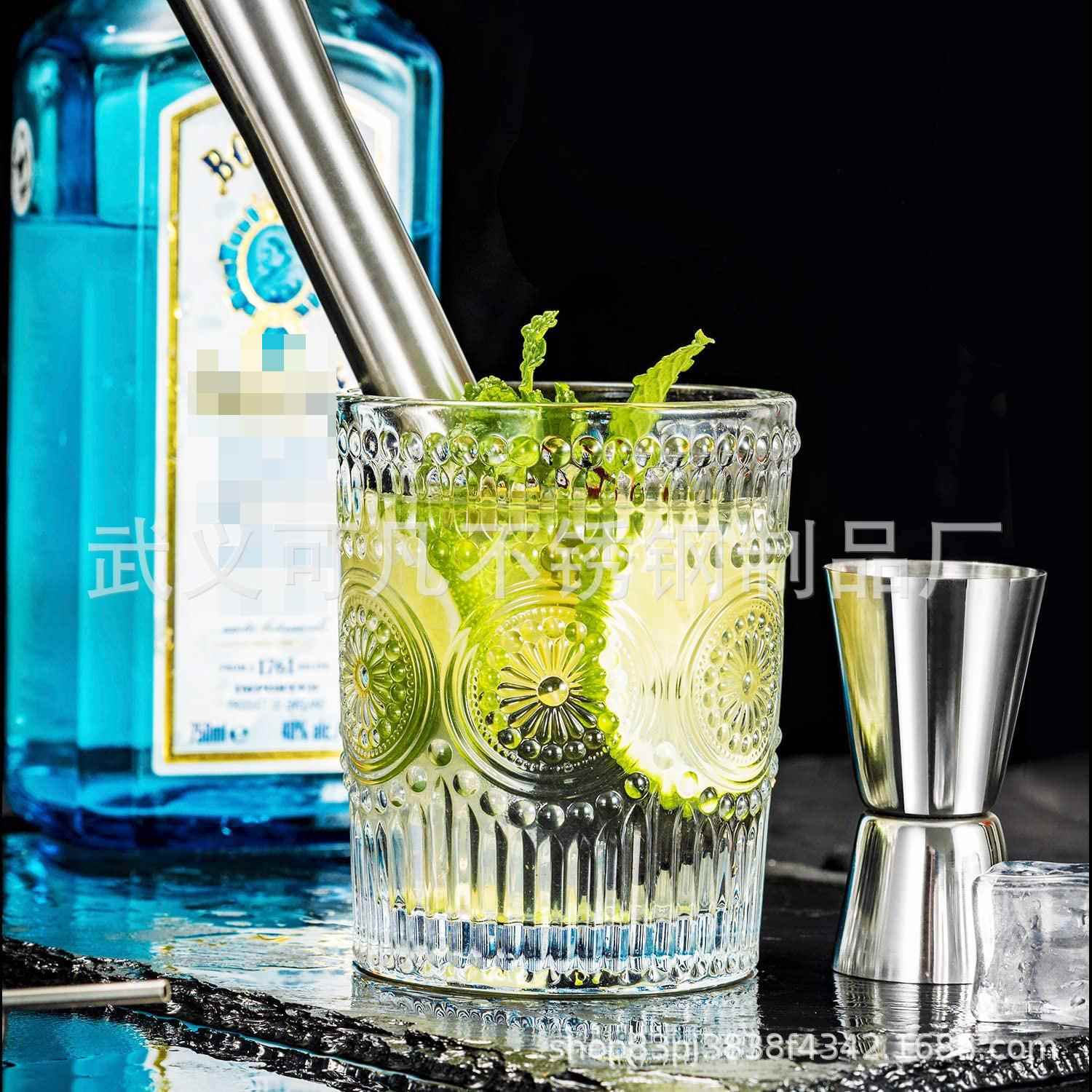 不锈钢波摇酒KM-TZS13壶酒用吧顿具调酒器套装士22件带竹架多色可