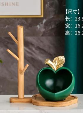 正品钥创意麋鹿放匙收纳摆件奢置架现物代轻玄关鞋柜入户进门口装