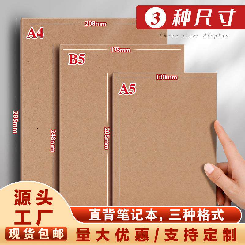 伴米 2024新款特厚草稿本可撕式奶砖考试刷题本考研高中生专用白纸记事本便宜
