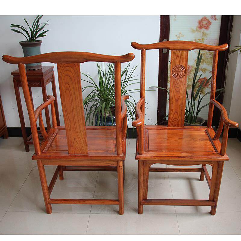 113T现代7中式木椅子 实木茶桌椅 组合 客厅餐桌椅茶道椅 圈实椅
