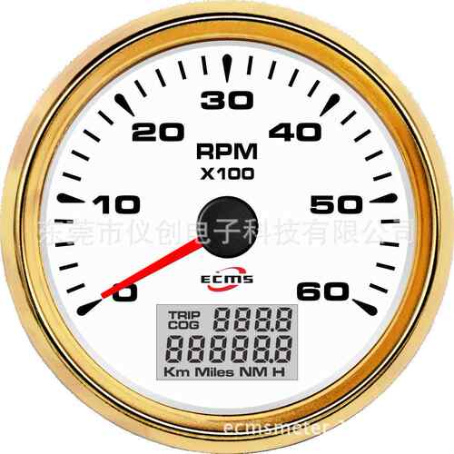 85mm指针转速表6KRPM七色背光